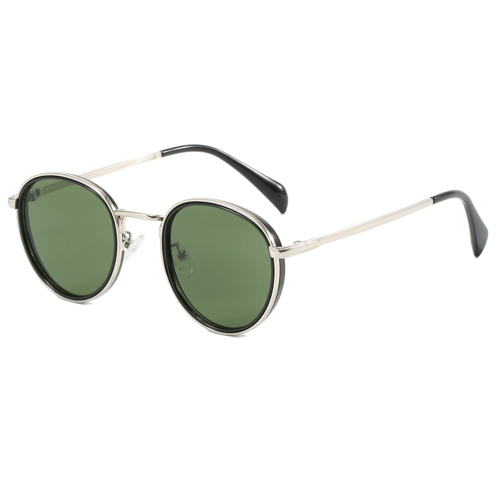 Retro Vintage Round Metal Frame UV400 Sunglasses