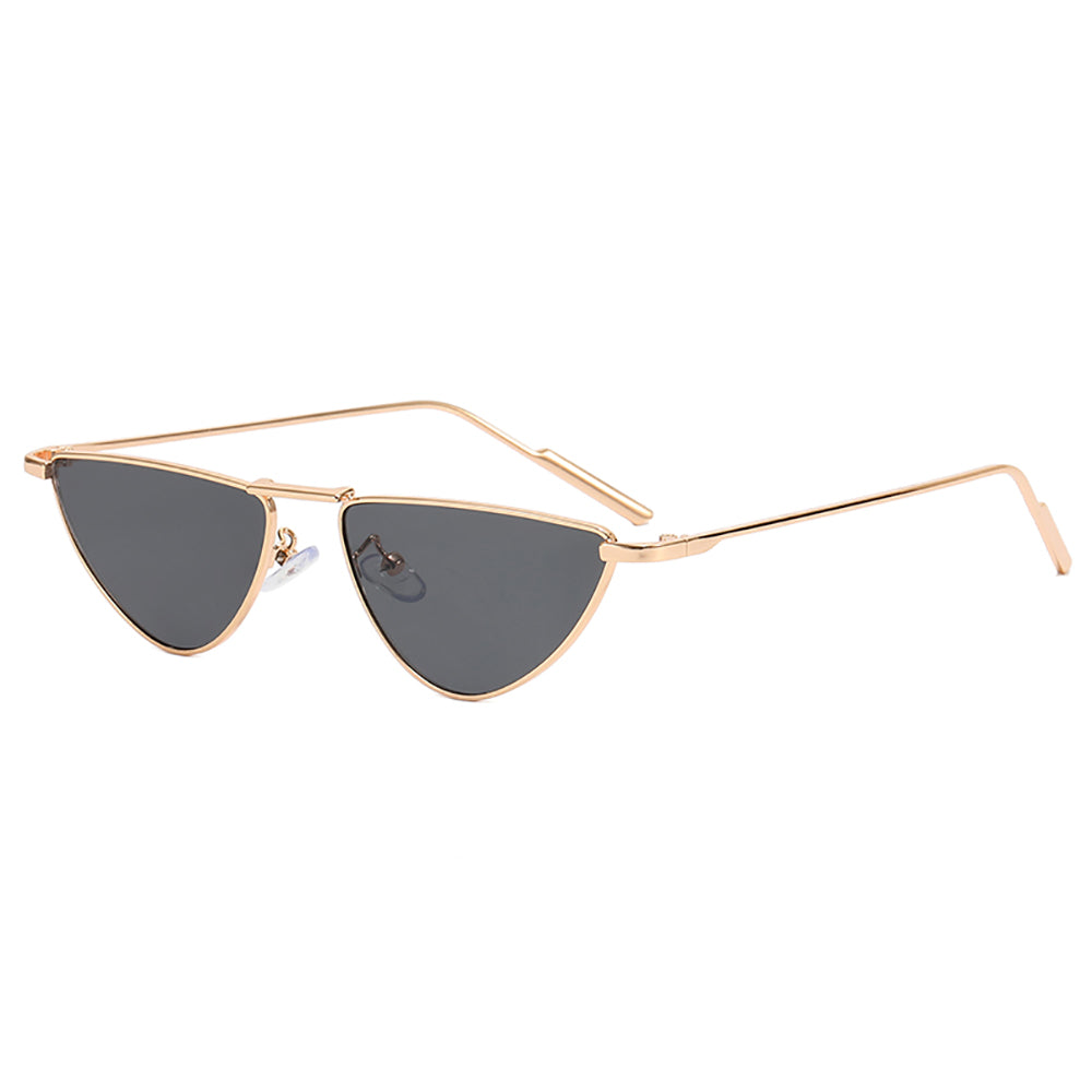 Cat Eye Small Triangle Metal Frame Sunglasses