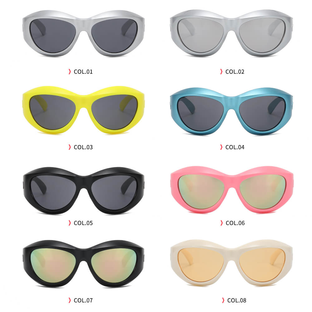 Oval Sport Wrap Y2K Sunglasses