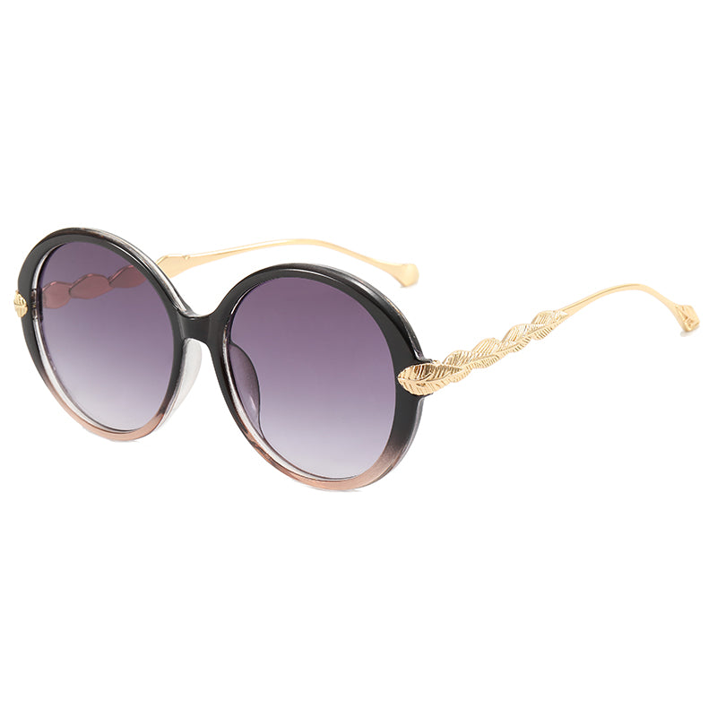 Oversized Round Women UV400 Shades Sunglasses
