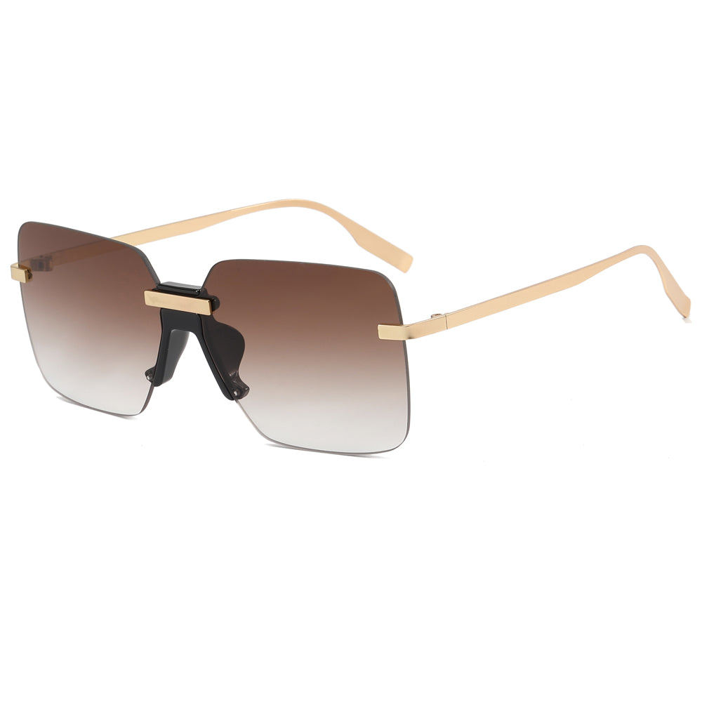 Fashion Rimless Square Sunglasses