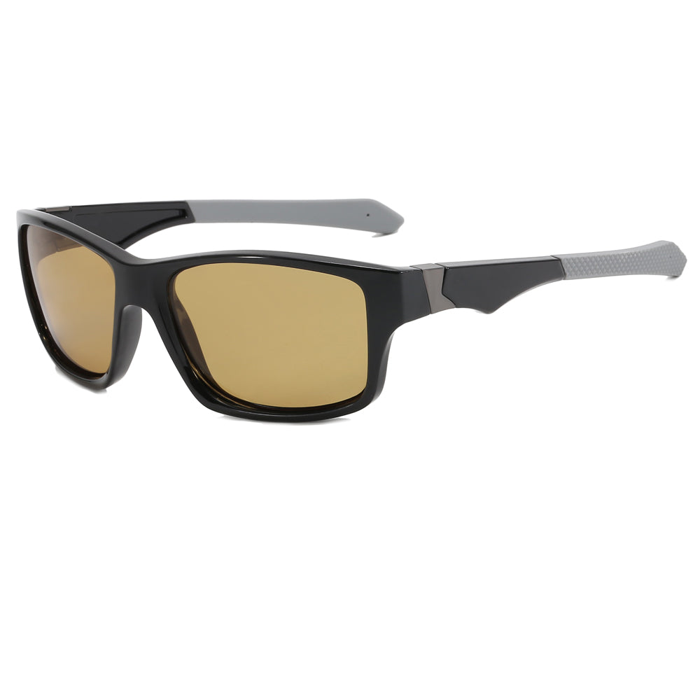 Rectangle Polarized Outdoor Sporty Sunglasses
