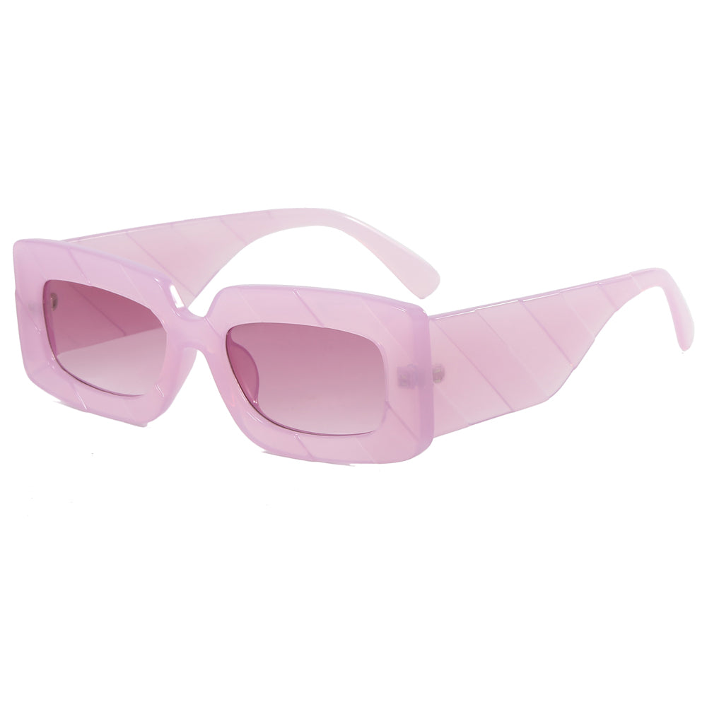 Rectangle Retro Thick Frame Sunglasses