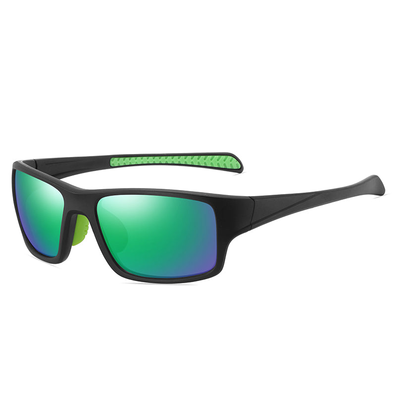 Flat Top Polarized Rectangular Sports Sunglasses