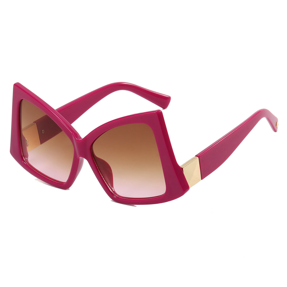 Square Butterfly Oversized Shades Sunglasses