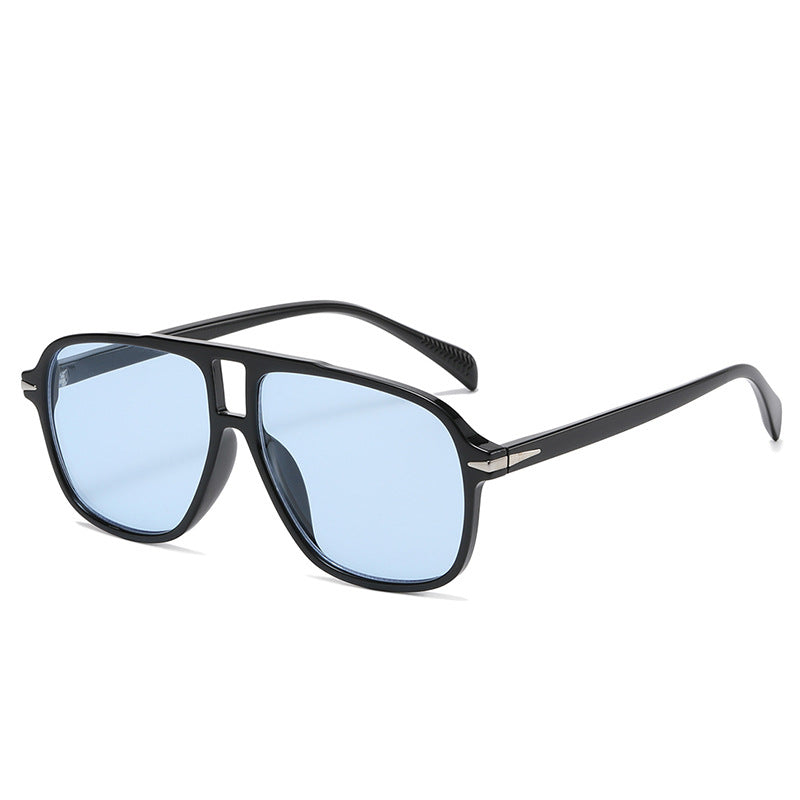Retro Double Bridge Pilot Sunglasses