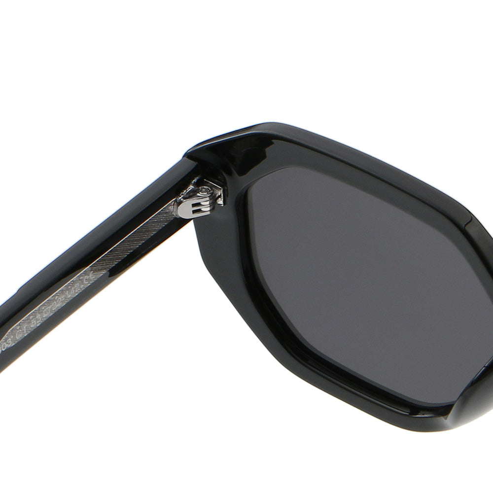 Women Small Polygon Tinted Reinforced Wire-Core Temples Sunglasses