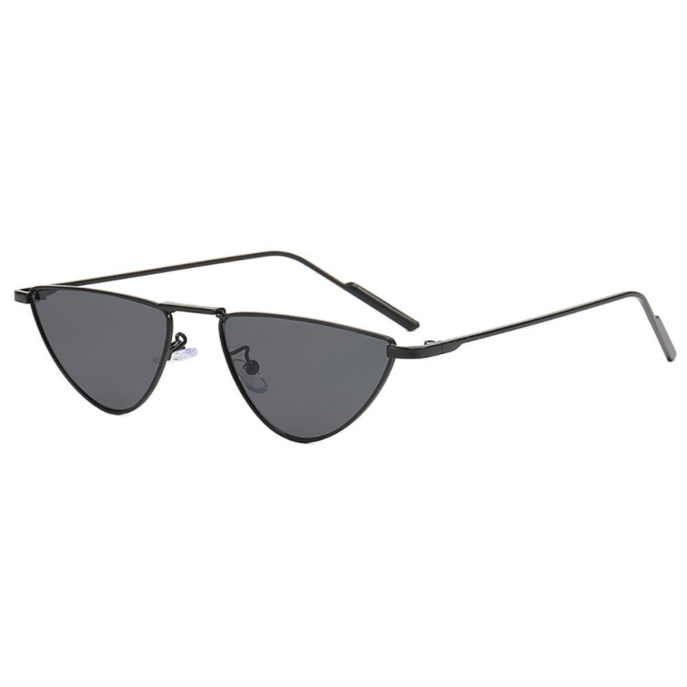 Cat Eye Small Triangle Metal Frame Sunglasses