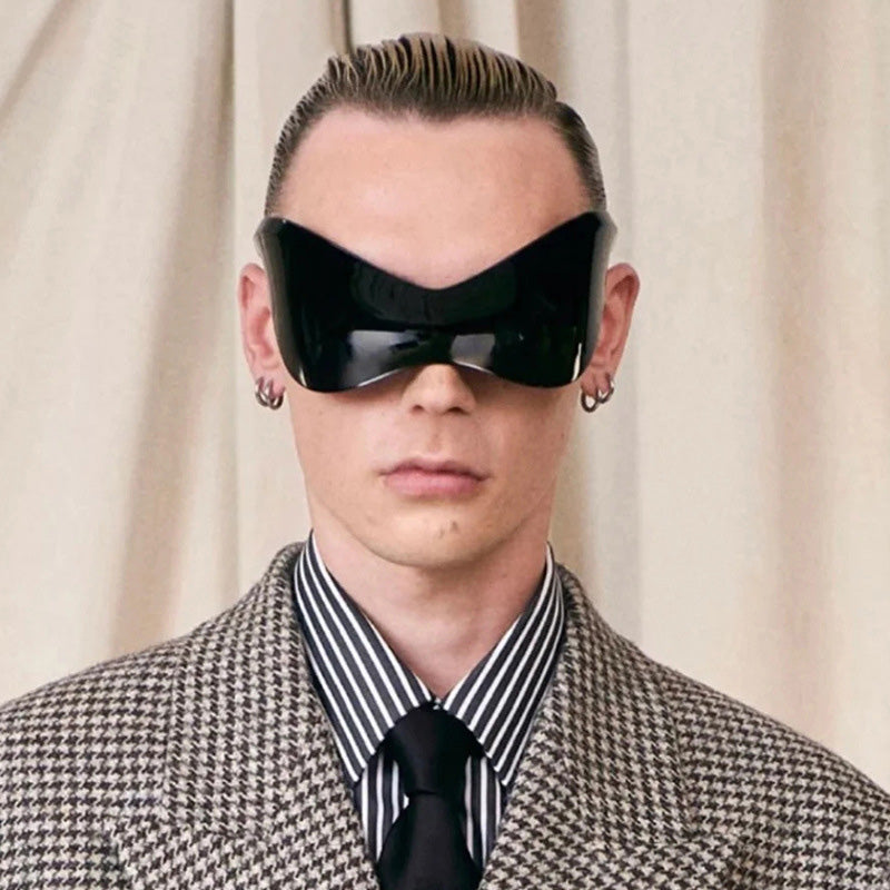 Oversized Mono Lens Y2K Shades Sunglasses