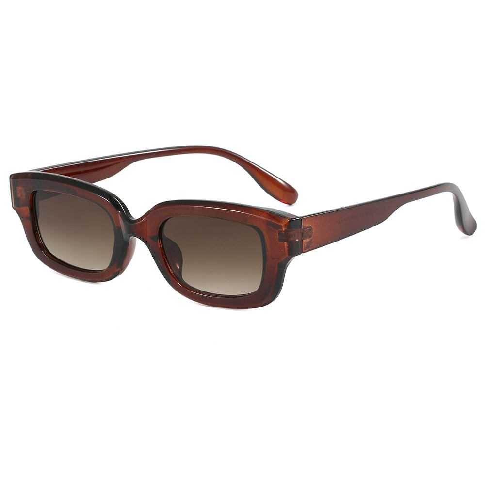 Classic Rectangular Thick Frame UV400 Sunglasses