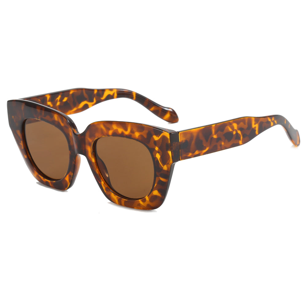 Retro Cat Eye Women Oversized Square Gradient Sunglasses