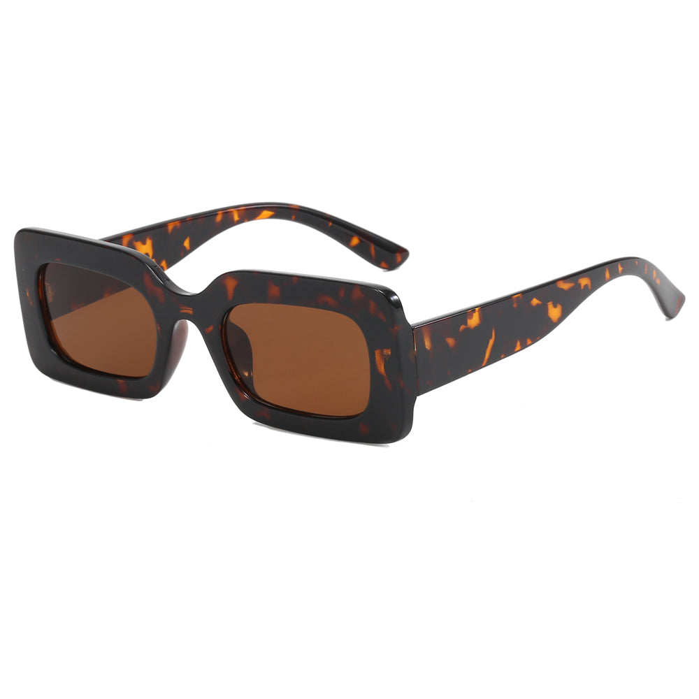 Retro Rectangle Colorful Outdoor Sunglasses