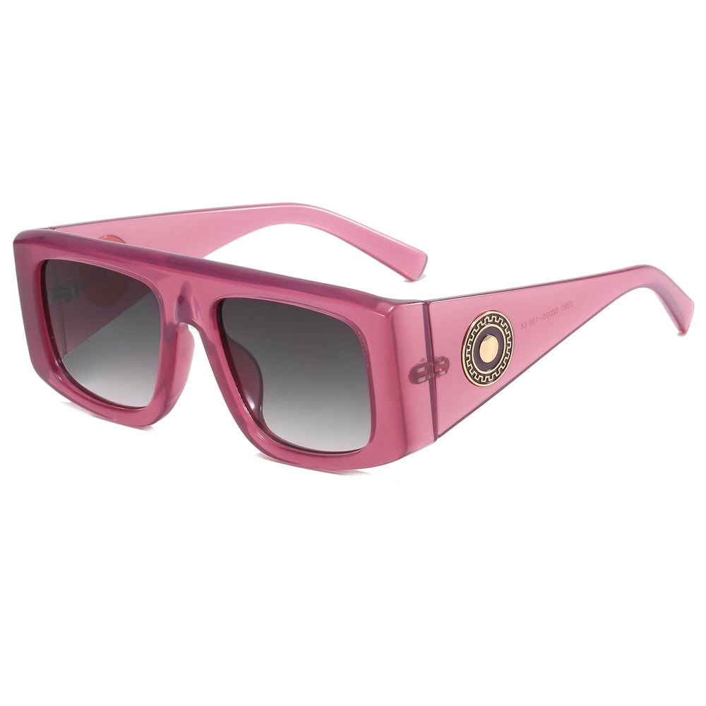 Square Gradient Shades Flat Top Sunshade Sunglasses