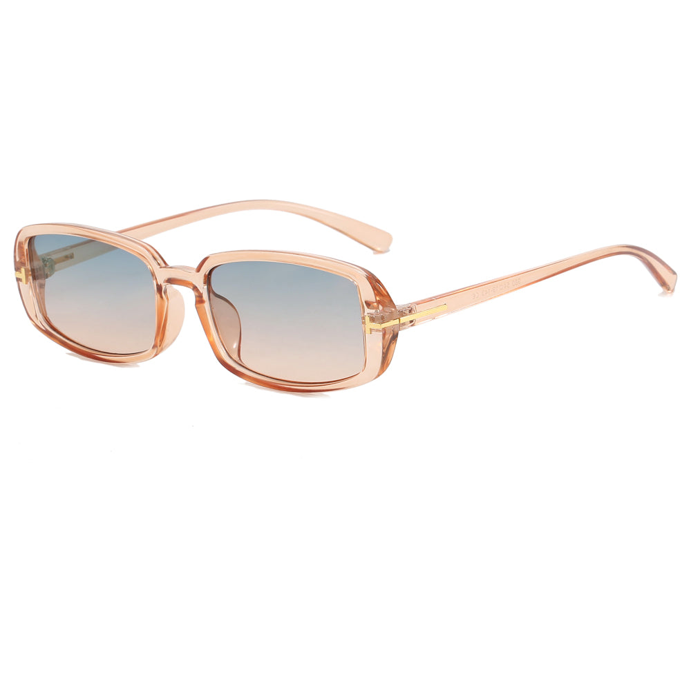 Women Thin Small Rectangular Sunglasses