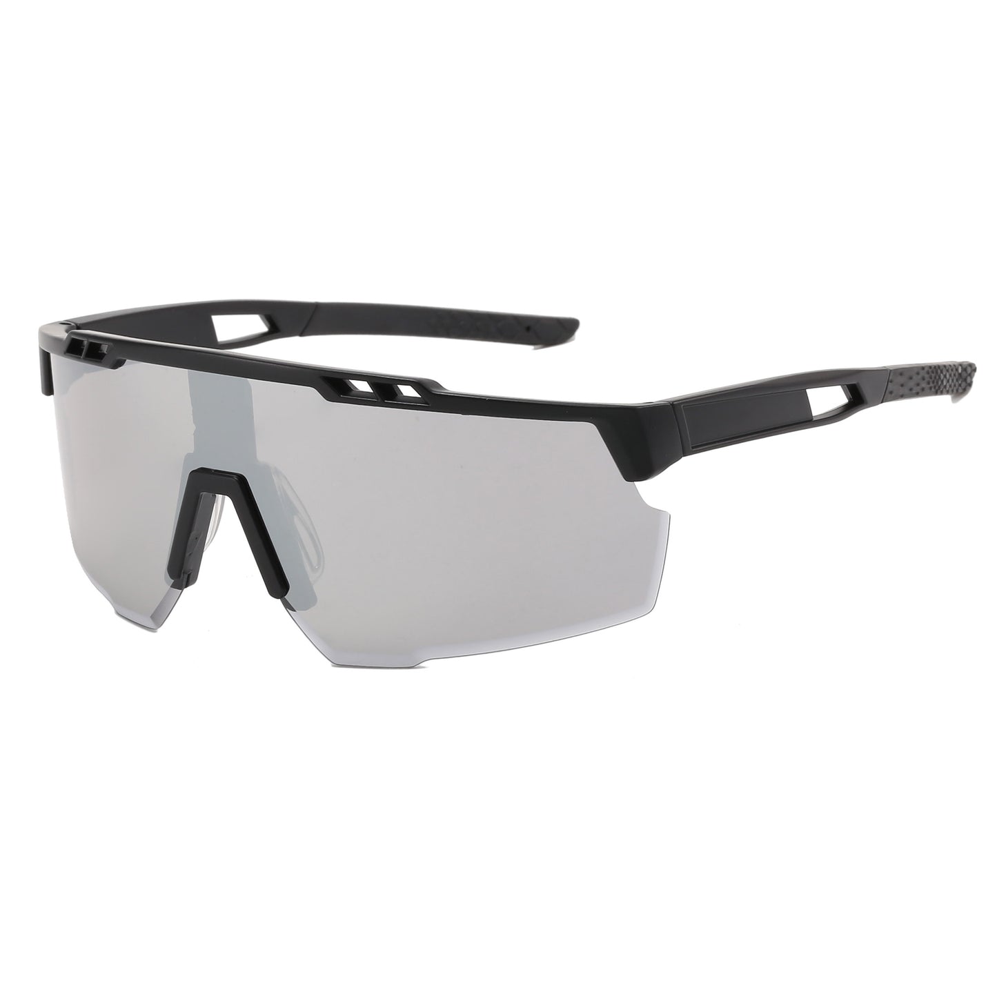 Men Flat Top Sports Cycling Mirror Sunglasses