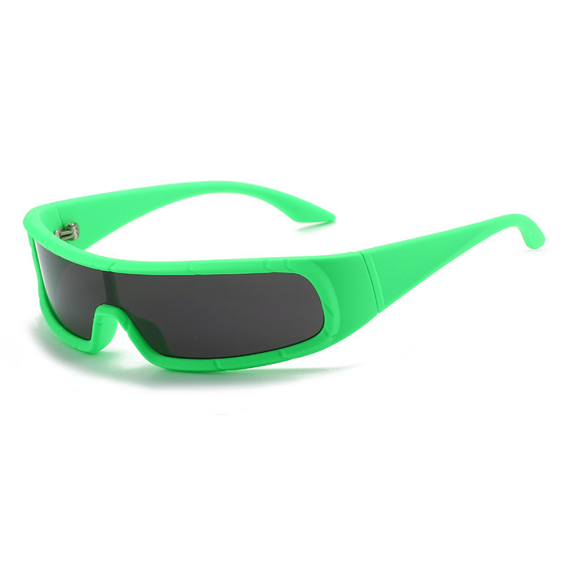 Futuristic Wrap Around Shield Sports Sunglasses