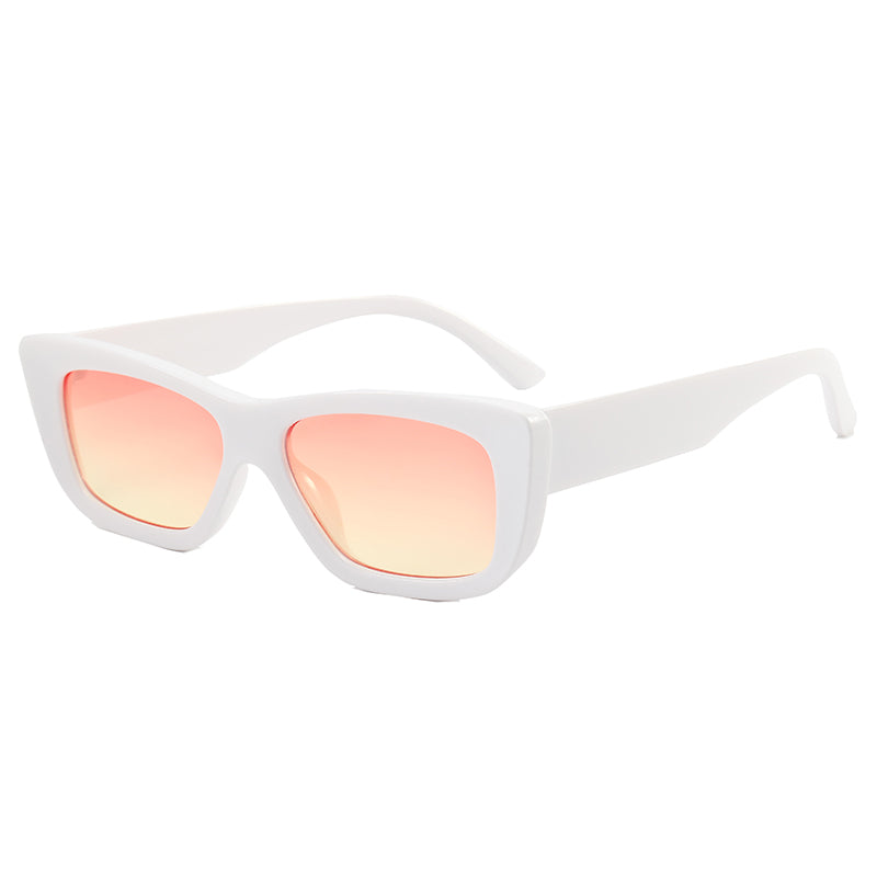 Retro Plastic Small Rectangle Sunglasses