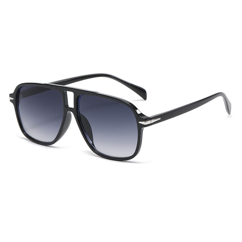 Retro Double Bridge Pilot Sunglasses