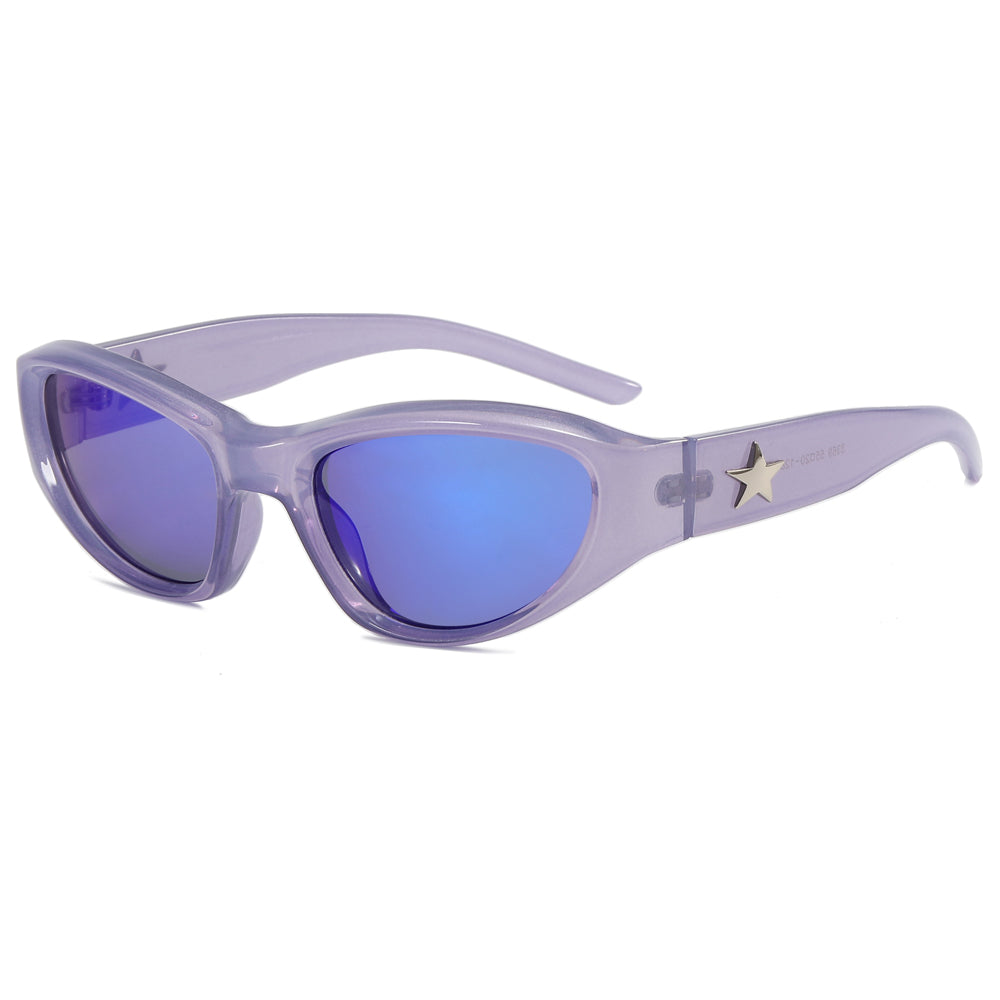 Y2K Oval Outdoor Cycling Sporty Sunglasses