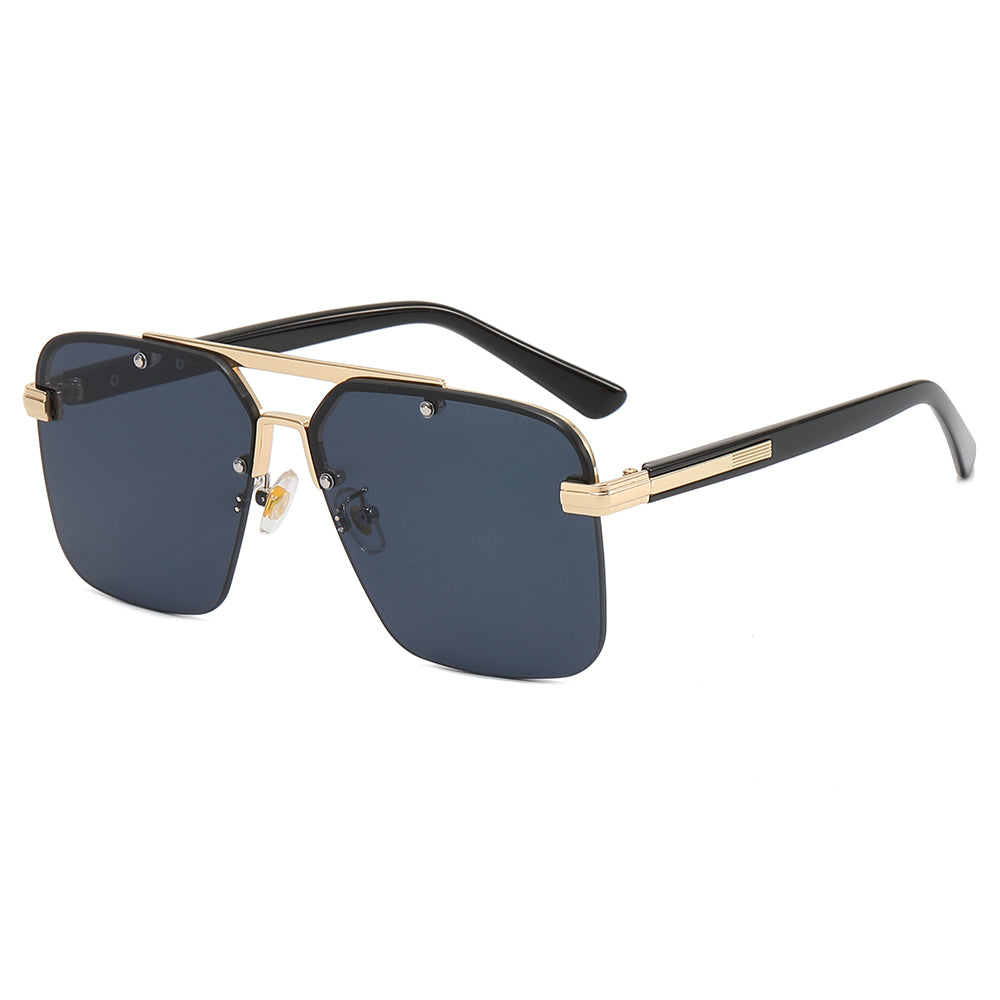 Metal Frame UV400 Gradient Shades Sunglasses