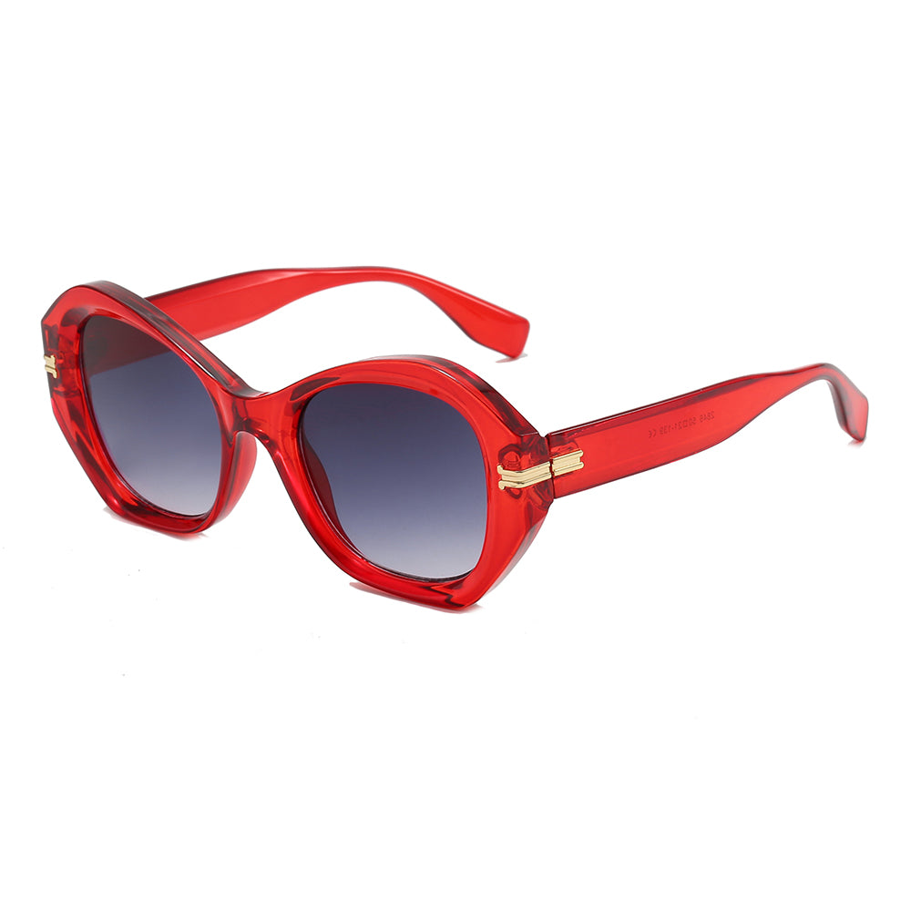 Irregular Gradient Cat Eye Shades Sunglasses