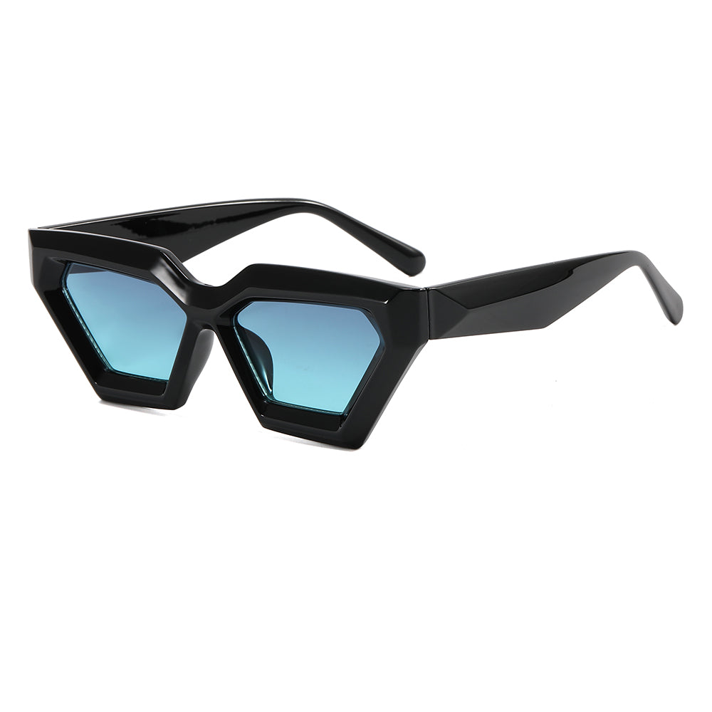 Cat Eye Geometric Concave Sunglasses