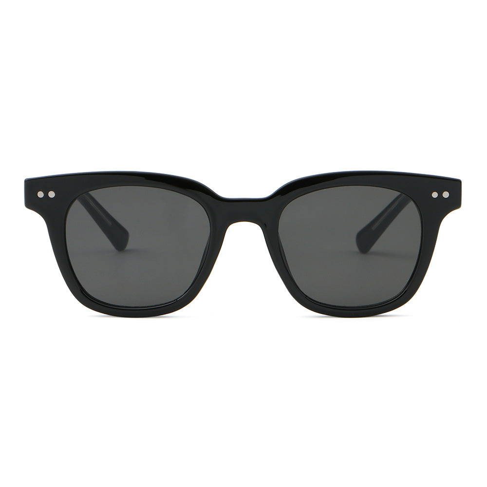 Classic Square Cat Eye Hipster Reinforced Wire-Core Temples Sunglasses