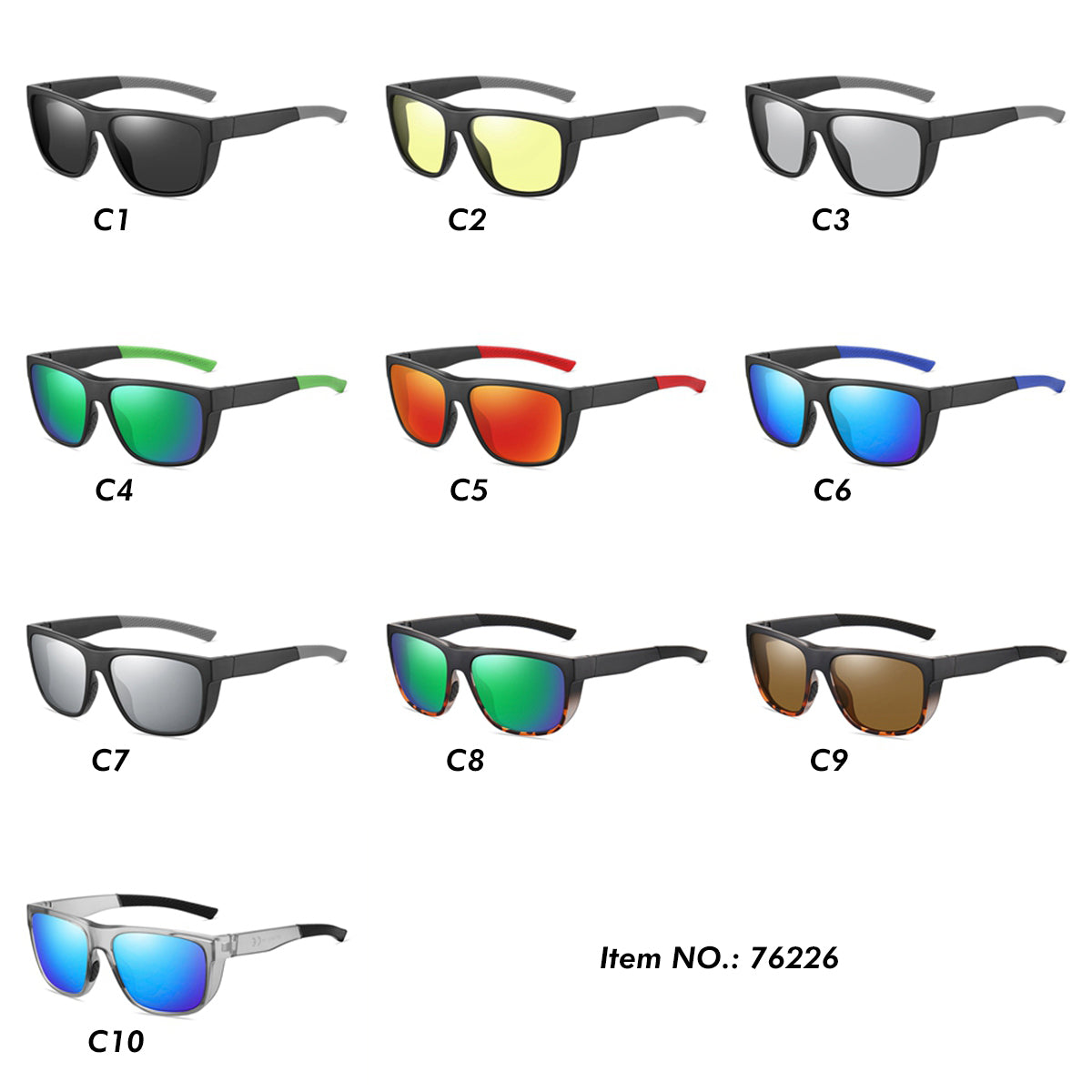 Polarized Outdoor Sporty Sun glasses Cycling Goggles Sunglasses