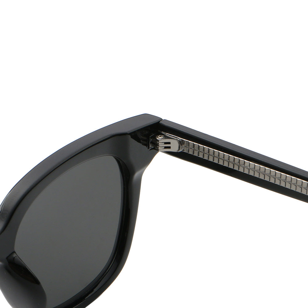 Classic Square Cat Eye Hipster Reinforced Wire-Core Temples Sunglasses