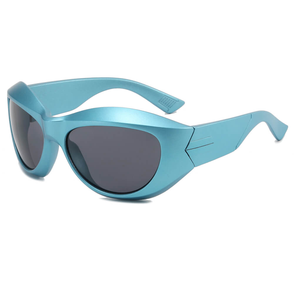 Oval Sport Wrap Y2K Sunglasses