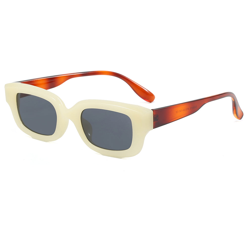 Classic Rectangular Thick Frame UV400 Sunglasses