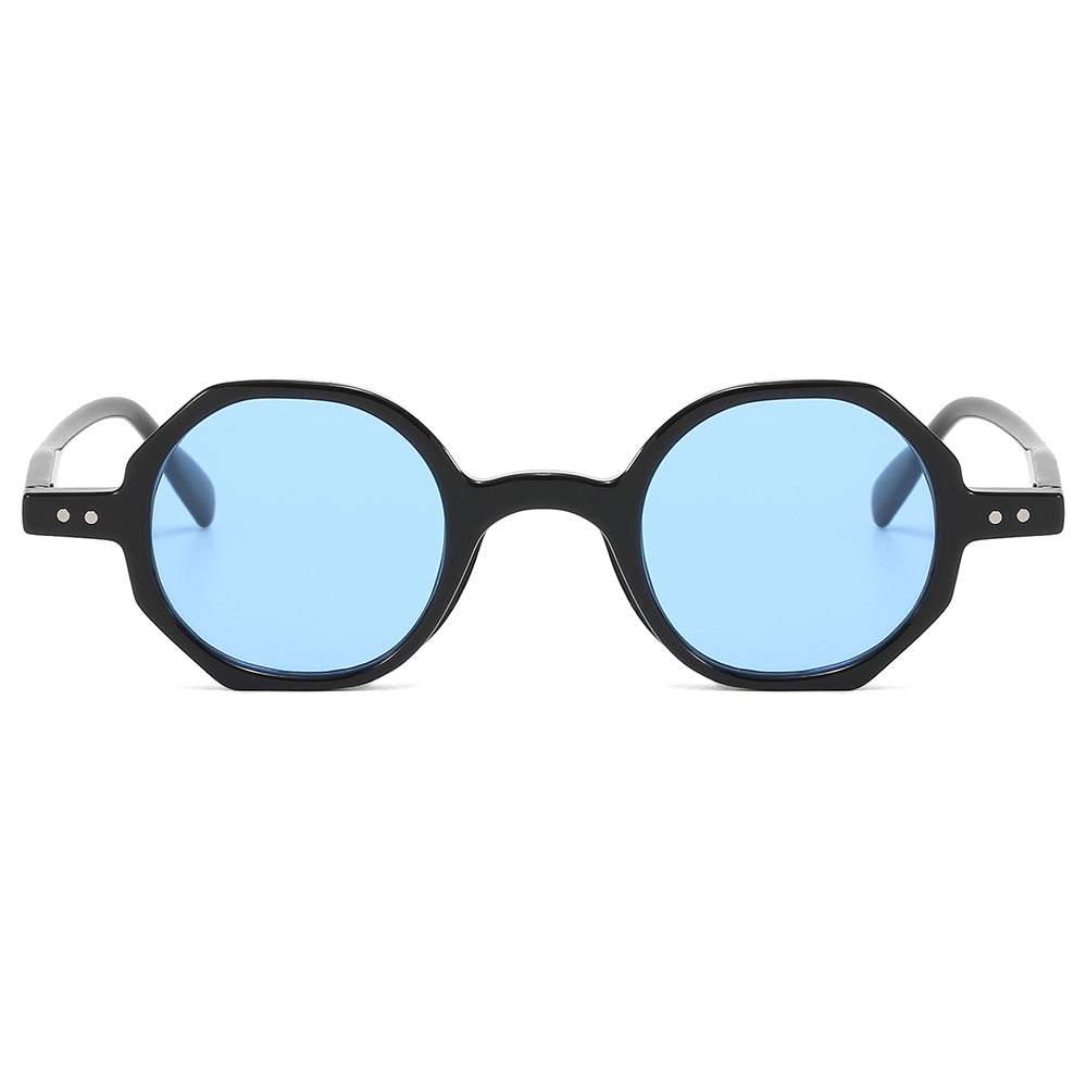 Vintage Women Small Hexagon Shaped UV400 Sunglasses