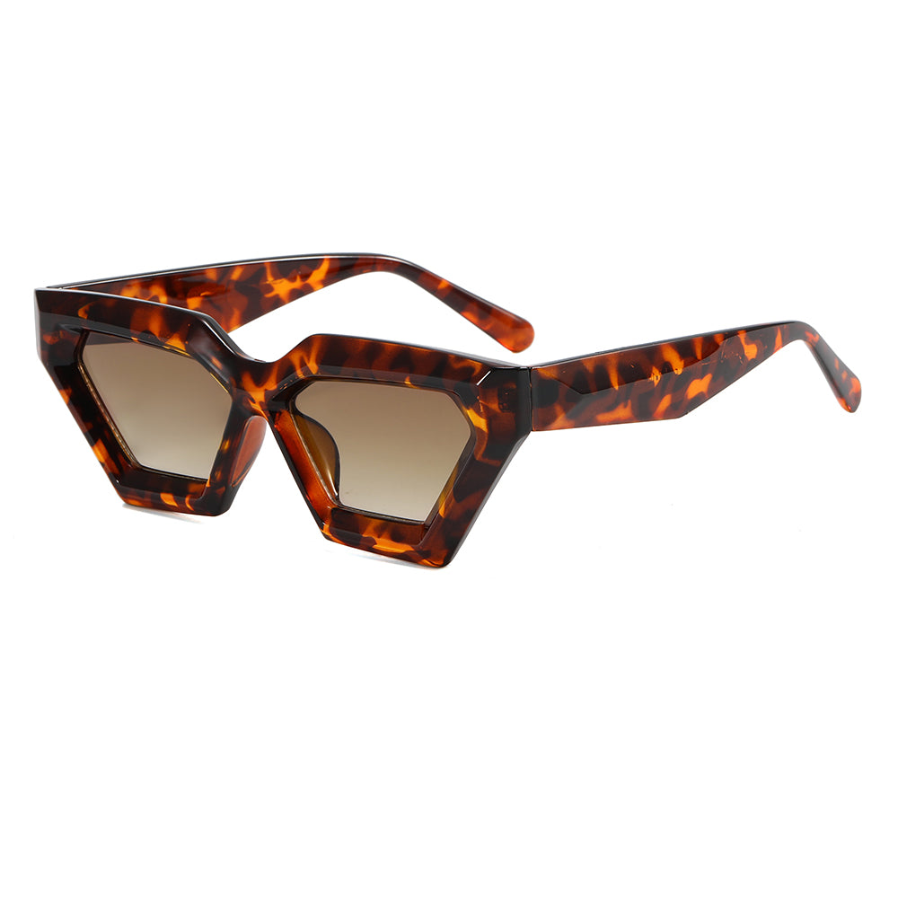 Cat Eye Geometric Concave Sunglasses