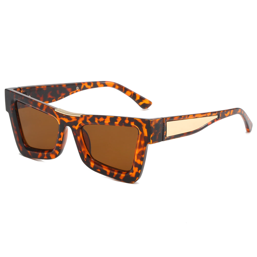 Cat Eye Thick Women Small Square Irregular Sunglasses