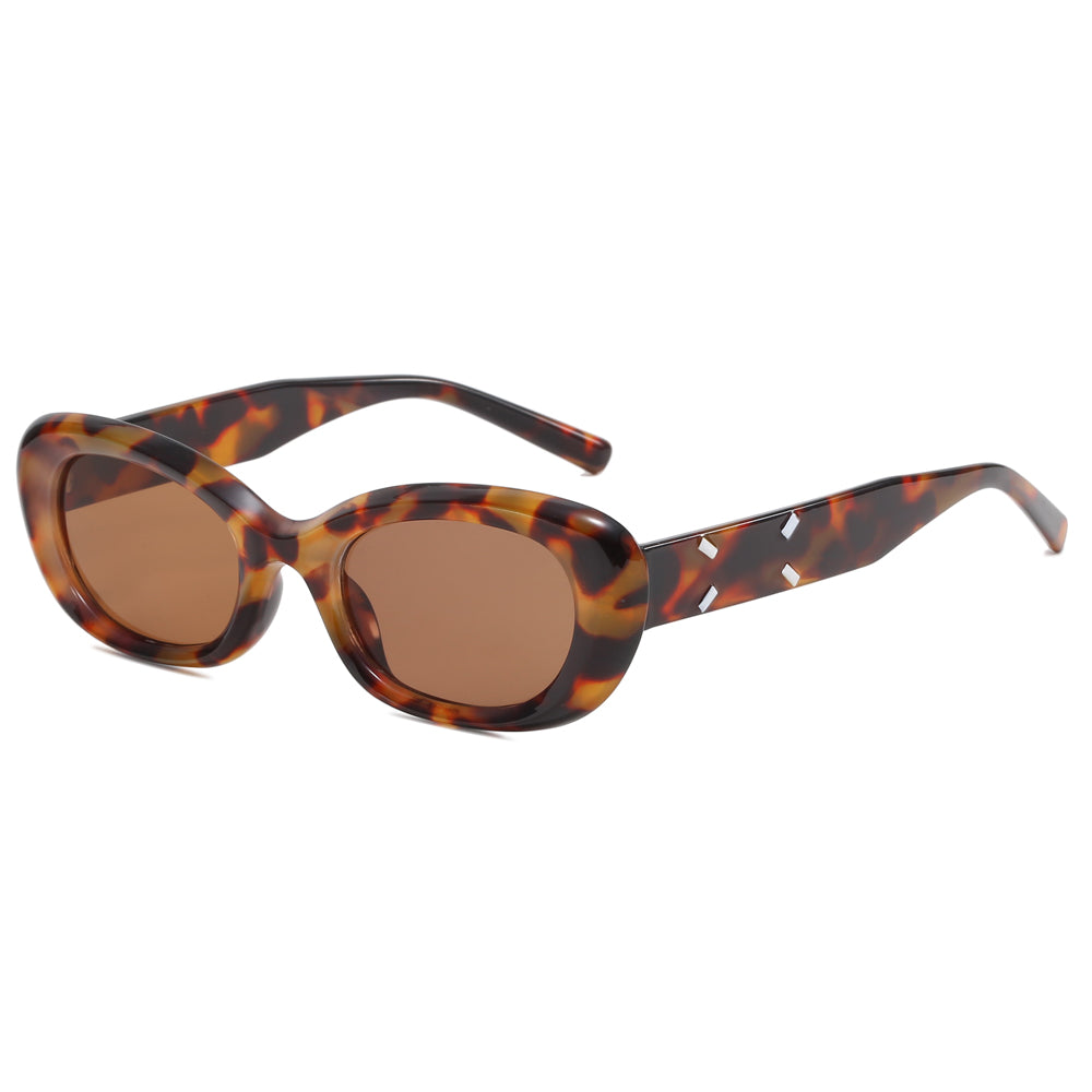 Retro Rectangle UV Protection Outdoor Sunglasses