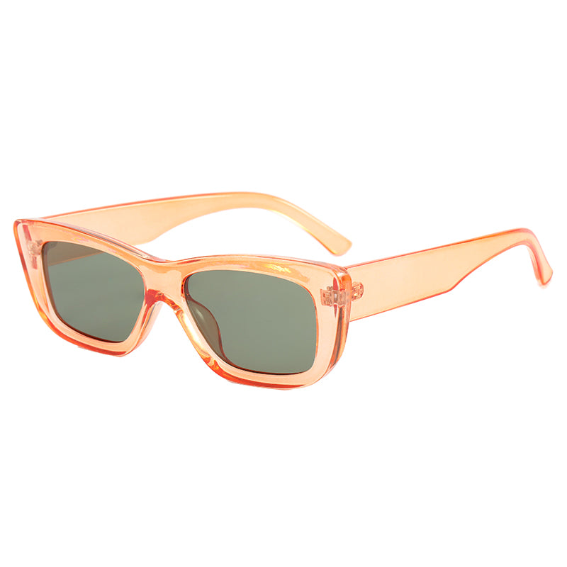 Retro Plastic Small Rectangle Sunglasses