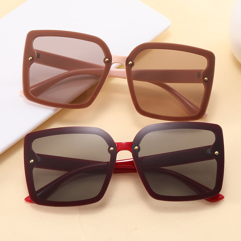 Women Square Gradient Shades Sunglasses