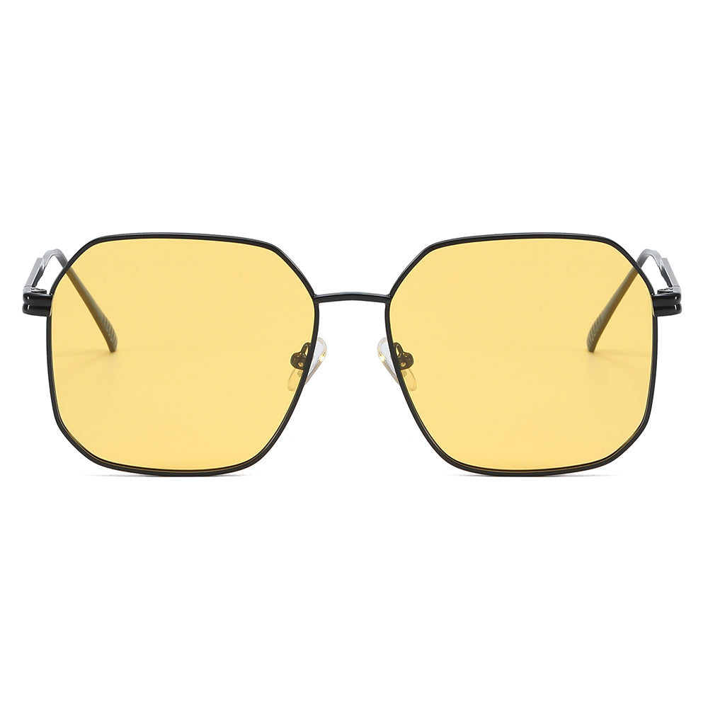 Oversized Shades Metal Frame Polarized Sunglasses