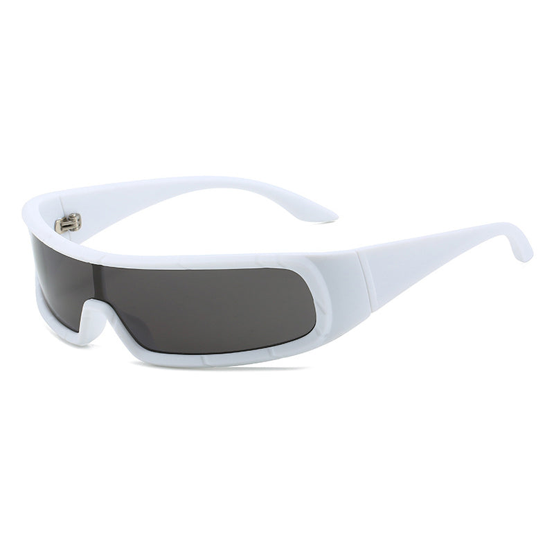 Futuristic Wrap Around Shield Sports Sunglasses