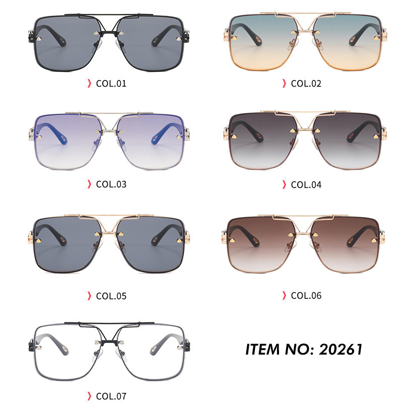 Metal Frame Men Shades Sunglasses