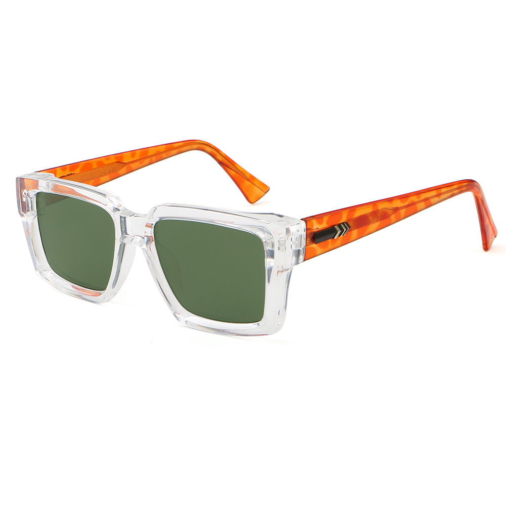 Oversized Thick Square Gradient Shades Sunglasses