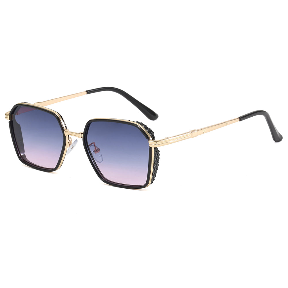 Vintage Square Steam Punk Metal Sunglasses