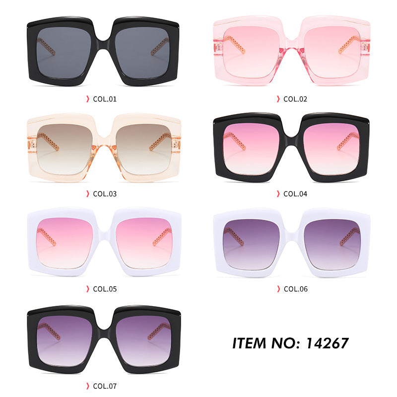 Women Square Chain Sunglasses
