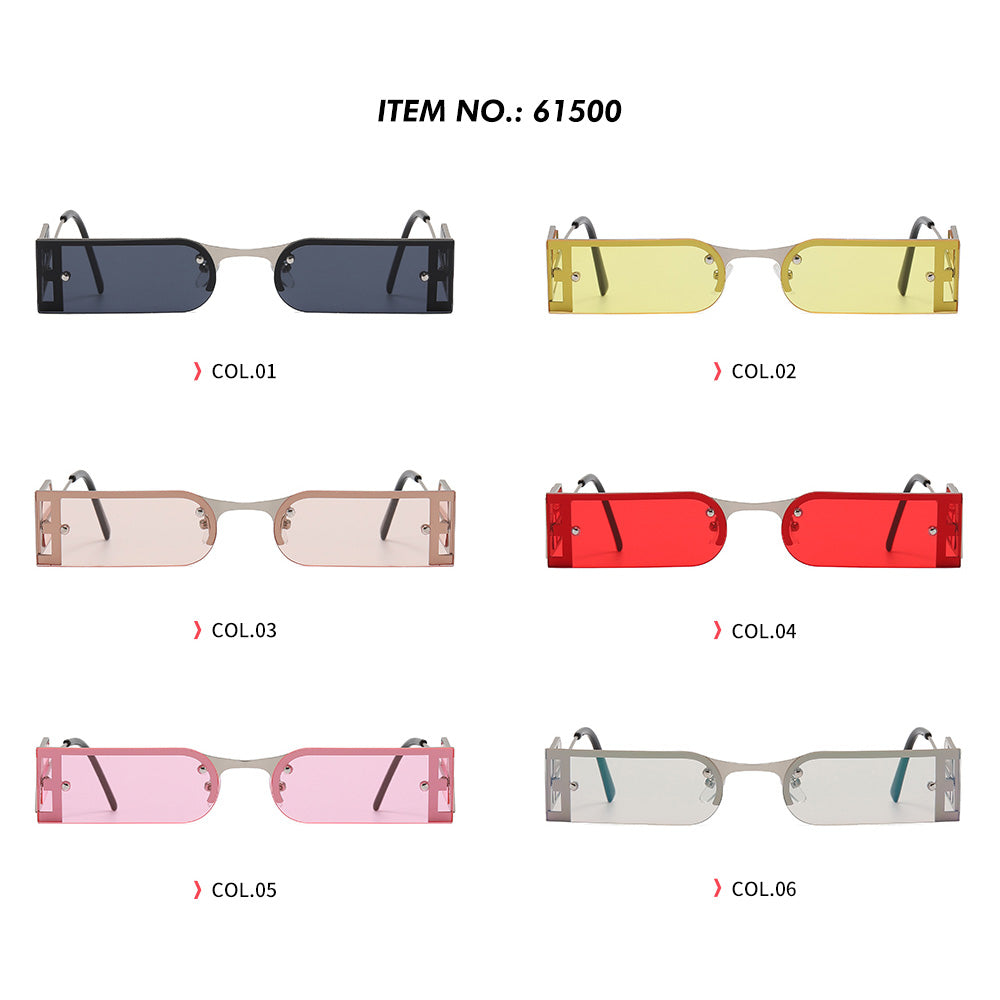 Small Rectangle Metal Frame Sunglasses