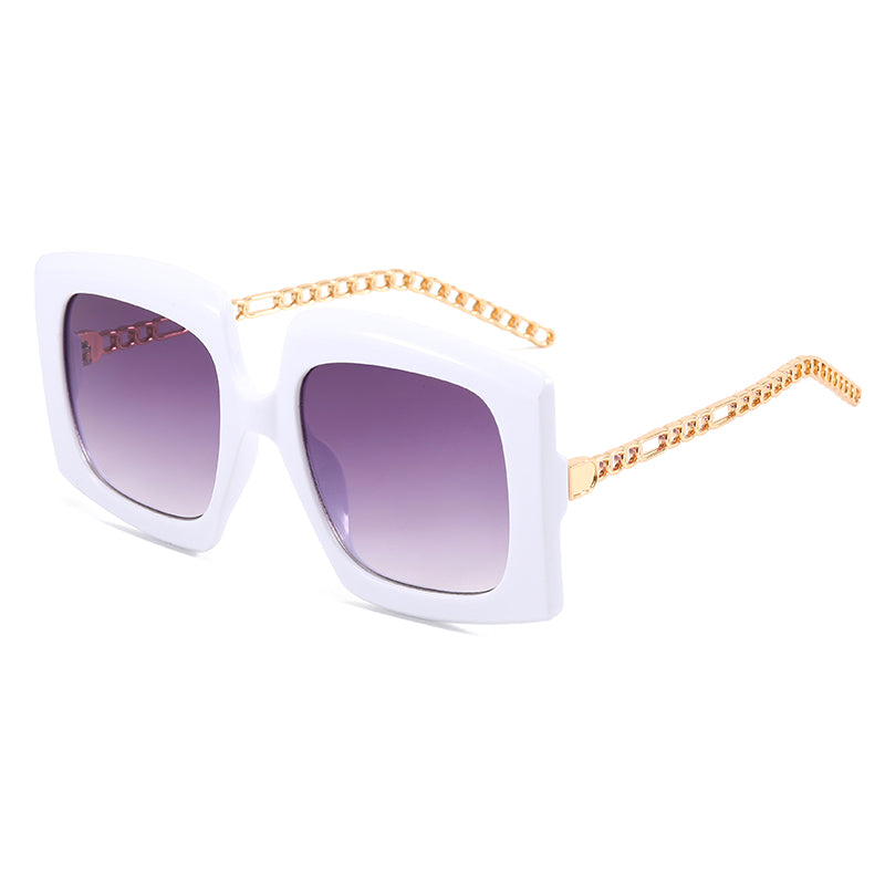 Women Square Chain Sunglasses