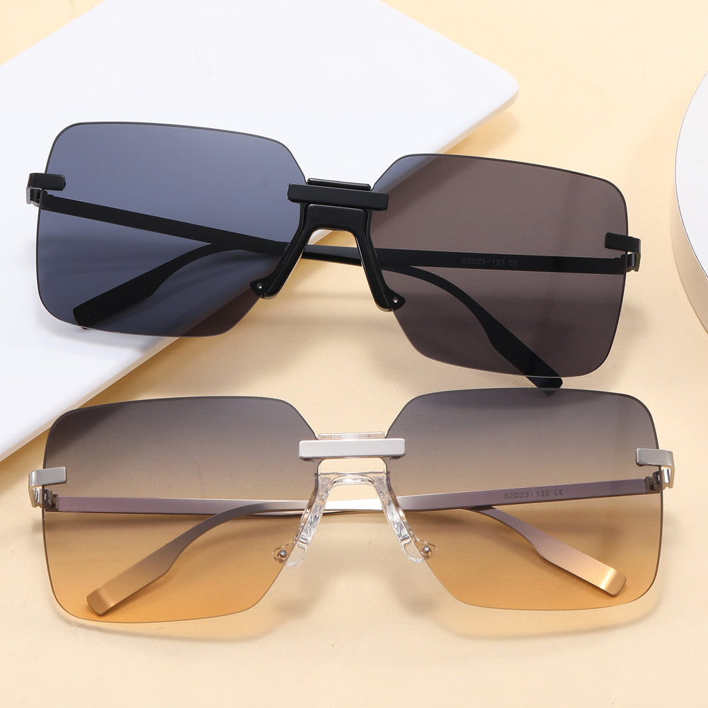 Fashion Rimless Square Sunglasses
