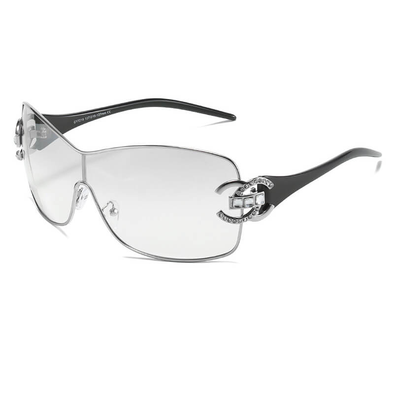 Cool Girl Y2K Shield Sunglasses