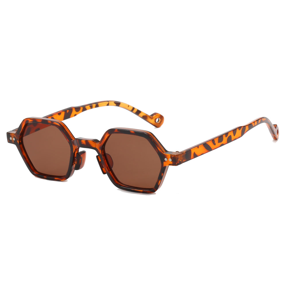 Women Small Hexagon Shaped Sunglasses