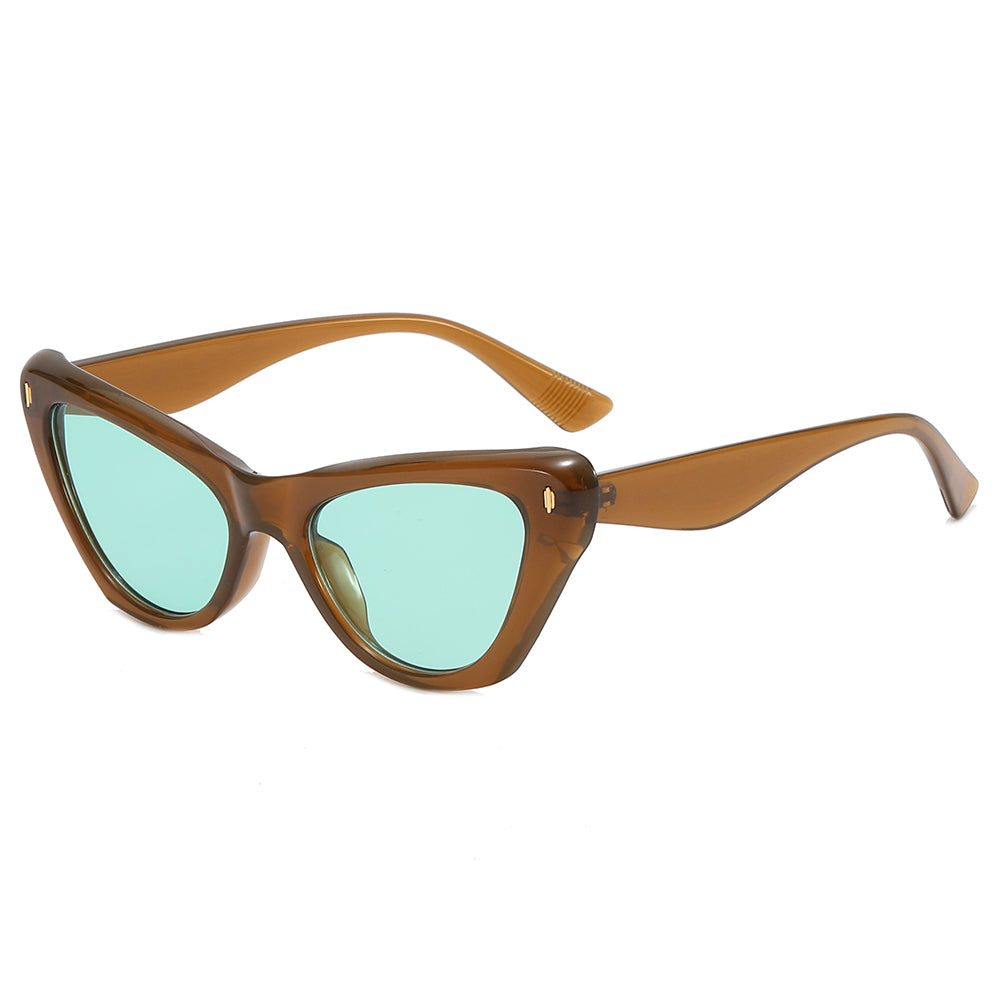 Cat Eye Women Small Triangle Sunglasses