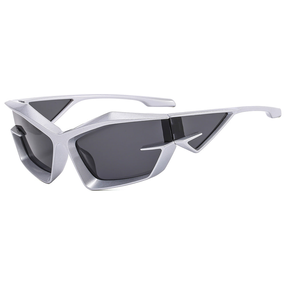 Irregular Steampunk Shades Sporty Y2K Sunglasses
